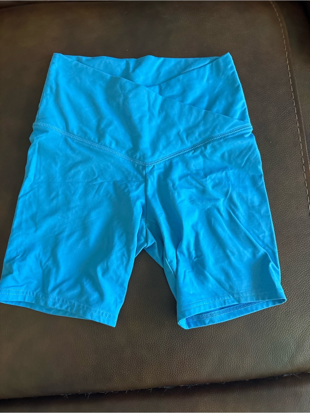 wild fable Turquoise Blue High-Rise Bike Shorts